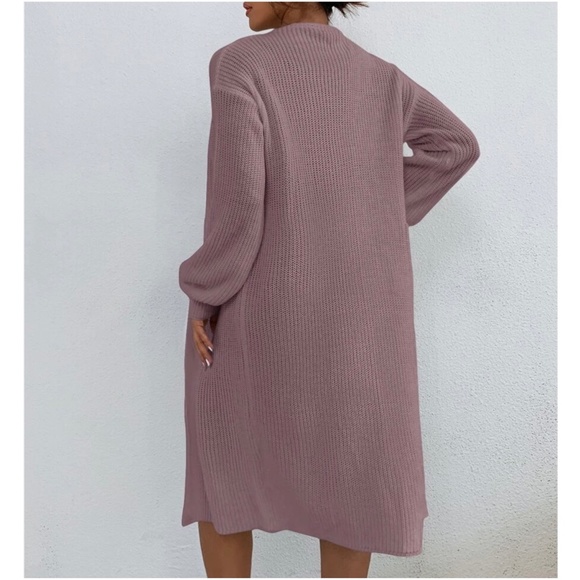 Cozy Open Front Knit Oversized Cardigan - Picture 9 of 9